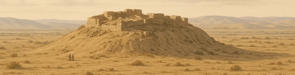 Ziklag — artist's historical reconstruction, not a photograph